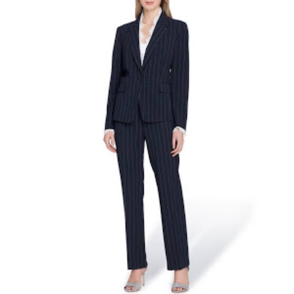 Tahari women’s pinstripe suit